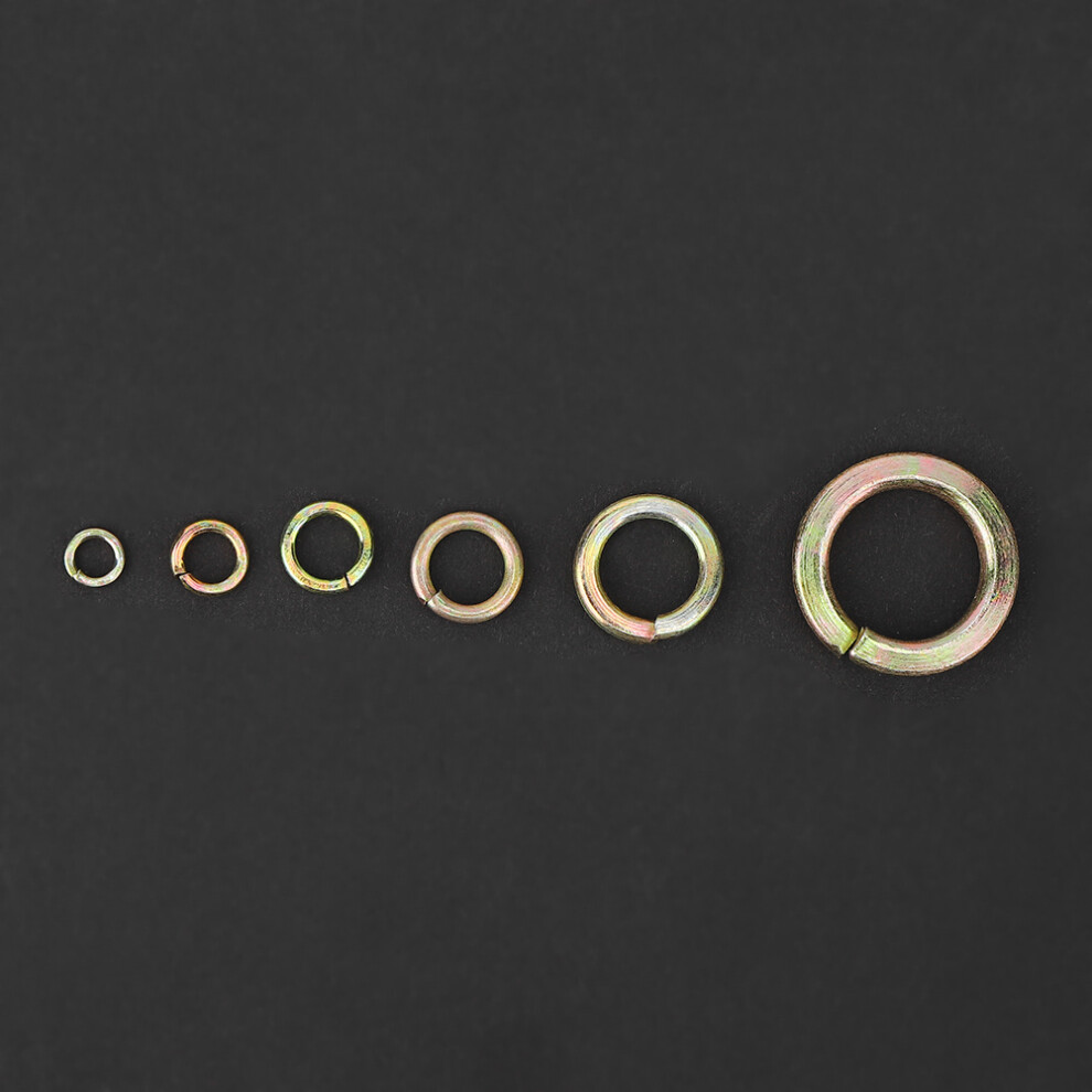 800Pcs Spring Steel Washer Gasket Fastener