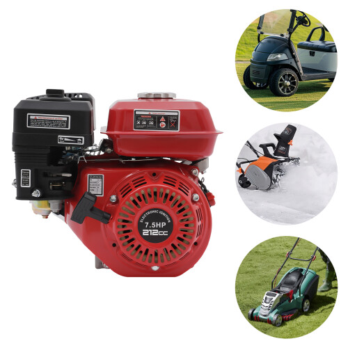 Pull Start Petrol Engine 7.5 HP 4-Stroke Air Cooled Single Cylinder Engine