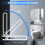 30Inch Foldable Wall Mounted Safety Support Rail, Grab Bar for Bathroom 4