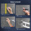 30Inch Foldable Wall Mounted Safety Support Rail, Grab Bar for Bathroom 8