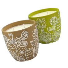 Pack Of 2 Large Soybean Blend Wax Candle Citronella Scented