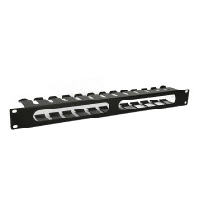 2U Rack Cable Routing Panel 12 Slots