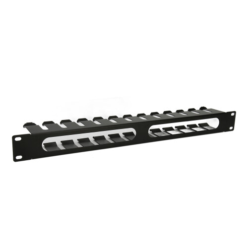 2U Rack Cable Routing Panel 12 Slots