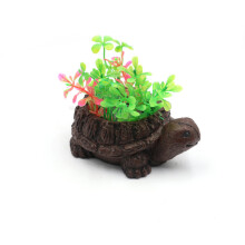 Aquarium Landscape Artificial Bubble Stone Turtles Figurine
