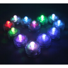 LED víz alatti teamécsesek, többszínűek, 10 db