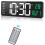 16" Large Digital Wall Clock - Plug-in Alarm Clock with Remote Control 1