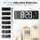 16" Large Digital Wall Clock - Plug-in Alarm Clock with Remote Control 3