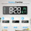 16" Large Digital Wall Clock - Plug-in Alarm Clock with Remote Control 4