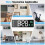16" Large Digital Wall Clock - Plug-in Alarm Clock with Remote Control 7