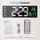 16" Large Digital Wall Clock - Plug-in Alarm Clock with Remote Control 8