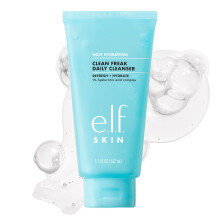 e.l.f. SKIN Holy Hydration! Clean Freak Daily Cleanser, Gentle Hydrating Gel Face Cleanser, Made With Hyaluronic Acid, Vegan &Cruelty-Free, 5.5 fl oz