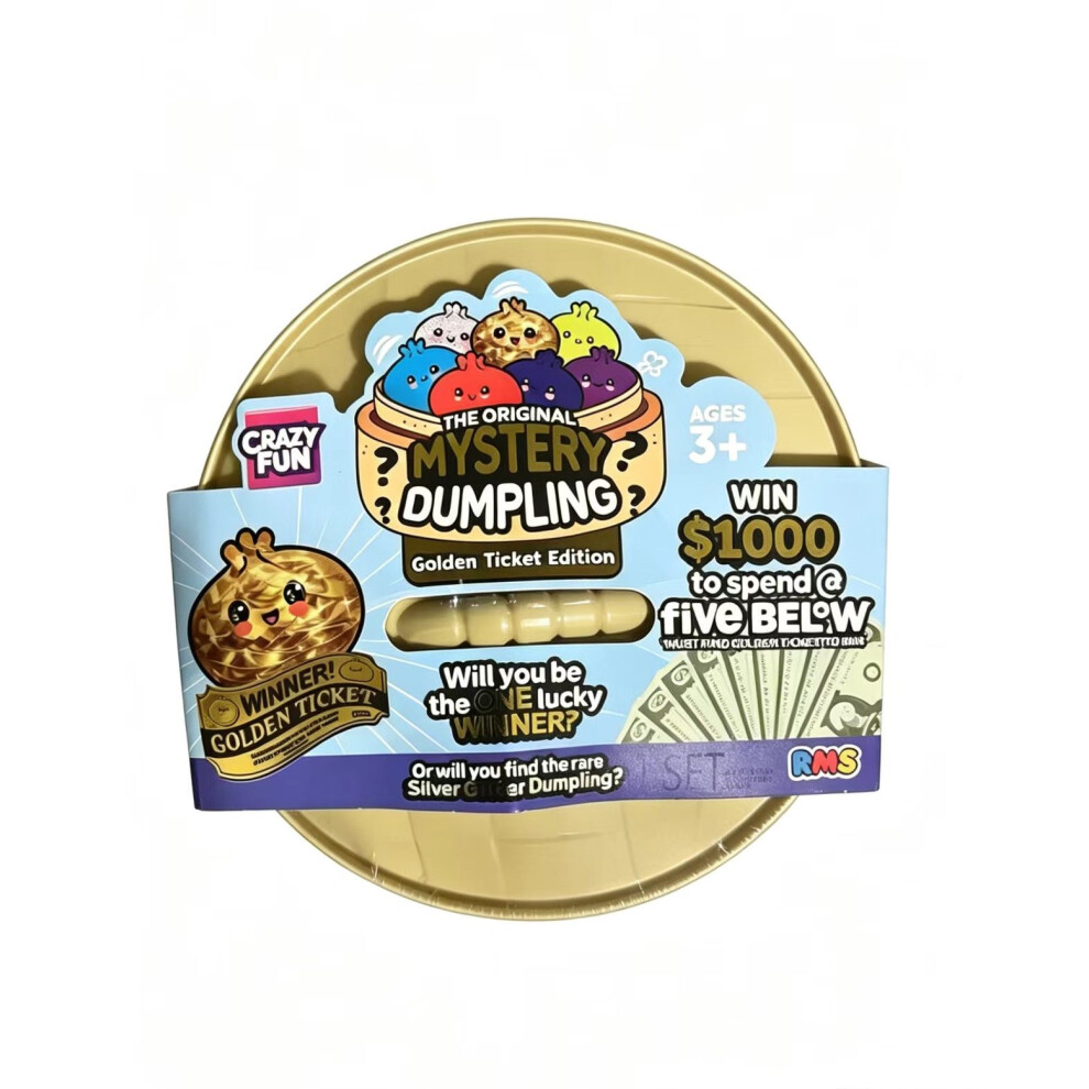 Mystery Dumpling Ticket Edition | Viral Squishy Blind Box Toy Golden