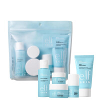 e.l.f. SKIN Holy Hydration! Jet Set Hydration Kit, Travel Friendly Hydrating Skincare Set, Face Cleanser, Balm, Moisturizer, Eye Cream & Night Cream