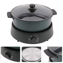 Electric Hot Pot 4L BBQ Grill Pot 1350W