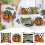 Conjunto de 4 capas de almofada decorativas para o outono, 4 peças, 45 cm (18 polegadas) 2