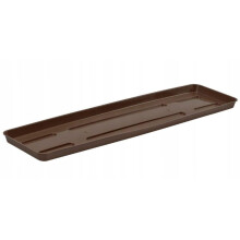 Rektangulært brunt potteunderlag 60 cm