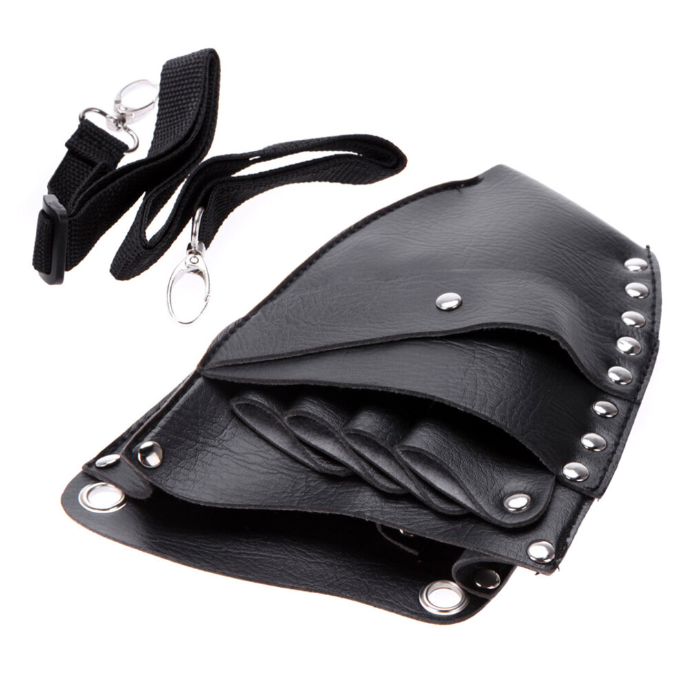 Compact Leather Barber Tool Pouch