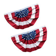 Pack Of 2 Country Flag Banners Seasonal Decoration For Liberty