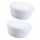 2PCS Travel Use Soap Storage Box With Secure Cover To-White 1
