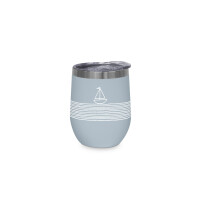 ppd Paperproducts Design Thermobecher doppelwandig Edelstahl 350 ml Pure Sailing blue