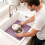 Strong Rubber Sink Liners Having Textured face And-Light Grey 6