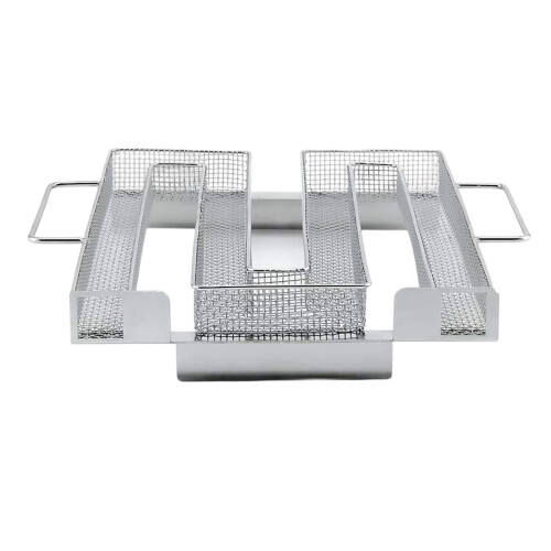 304 Nonrust Steel M Shape Smoker Box For Even Smogs-AA1