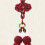 Porte-clés à Double glands, accessoire pendentif à-Bleu marine. 5
