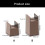 Lève-siège de tabouret en plastique-marron Augmenté de 100 mm 4