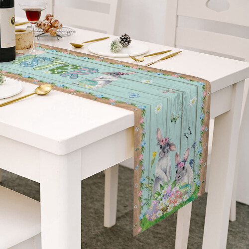 Påskbordlöpare kanindesign 33x180 cm 2