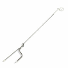 Electric Fence Pigtail Posts White 3FT X10 (Double Steel Spike Poly Fencing)