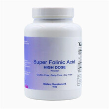(1 Pack) High Dose Folinic Acid Powder Supplement, Gluten-Free, Dairy-Free & Soy-Free, 63g
