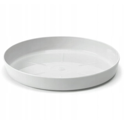 Lysegrå underkop til urtepotte 23,4x3,4 cm Plast