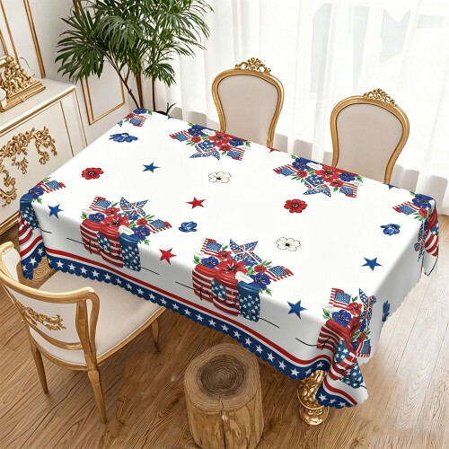 250Th Anniversary Tablecloth Rectangular Red White-150x200cm 1