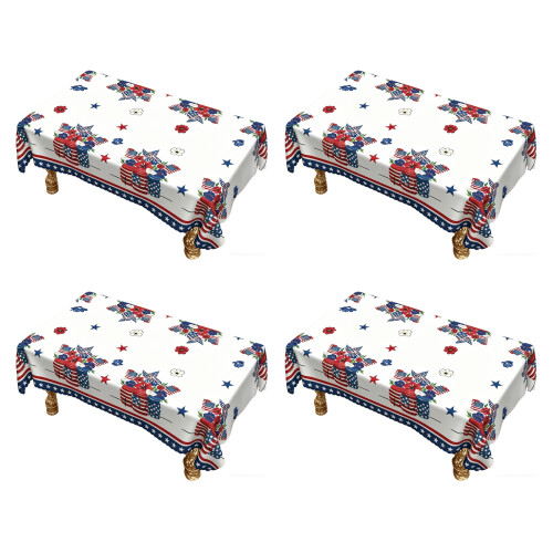 250Th Anniversary Tablecloth Rectangular Red White-150x200cm 2