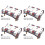 250Th Anniversary Tablecloth Rectangular Red White-150x200cm 4