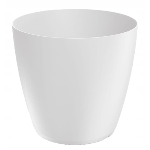 Prosperplast Reloj de pared redondo moderno Easy blanco 22,5 cm