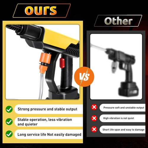 2 Battery Cordless High Pressure Washer Gun 2