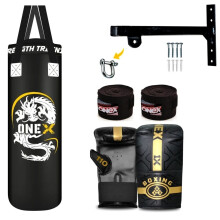 3ft Filled Punch Bag Set Boxing MMA Kickboxing Gym Training