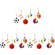 90Pcs Assorted Color Sports Keyrings Keychain for Party Favors