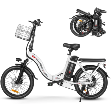 250W Samebike CY20 Electric Bike 48V 13AH 20" Folding coummuter City Bike 80km