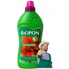 Biopon flydende gødning til pelargonier øger blomstring 1L