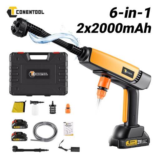 Cordless Pressure Washer Gun +2 Battery