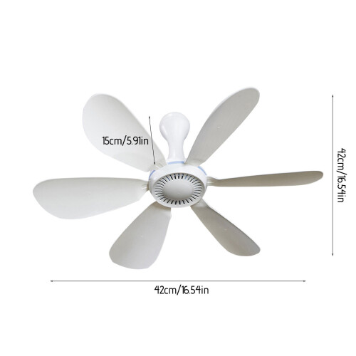 Ventilateur de plafond portable alimenté par USB pour le camping, cordon de 3,5 m 2