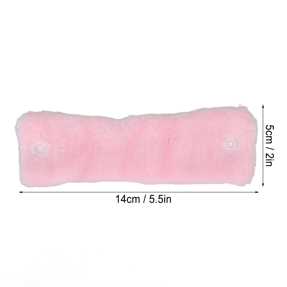 12pcs Heatless Coral Fleece Hair Rollers Pink