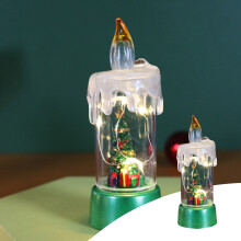 Kerstornament van hars met lichtgevende details, retro nachtlampje, 20 ml