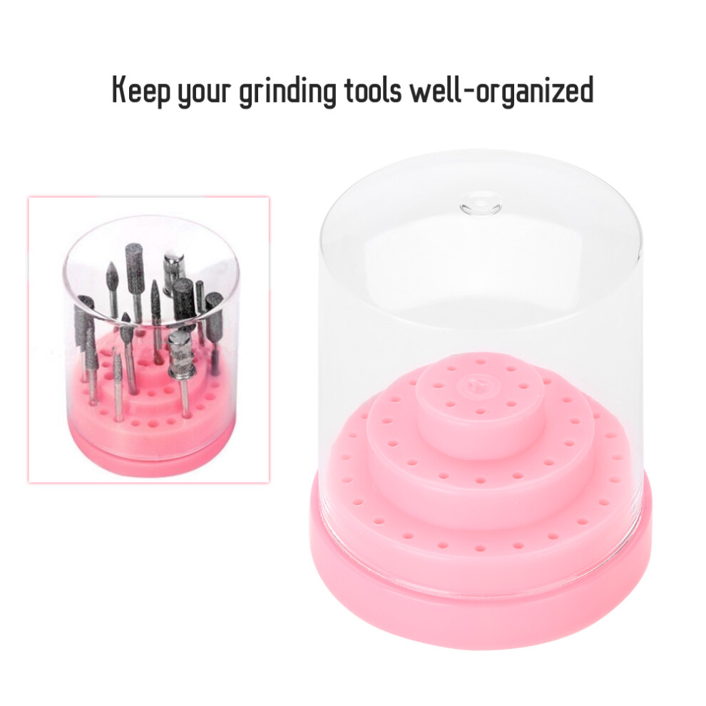 Pink 48 Hole Nail Art Storage Stand