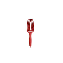 Olivia Garden Finger Brush Care Iconic Boar & Nylon Red Confidence
