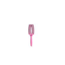 Olivia Garden Finger Brush Care Iconic Boar & Nylon Pink Granita