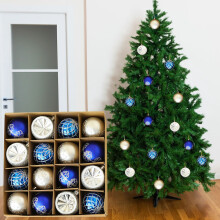 Boules de Noël Cailmei en plastique (16 pièces)