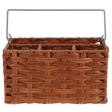 Cesta de picnic de hierro, plástico y ratán (1 juego)